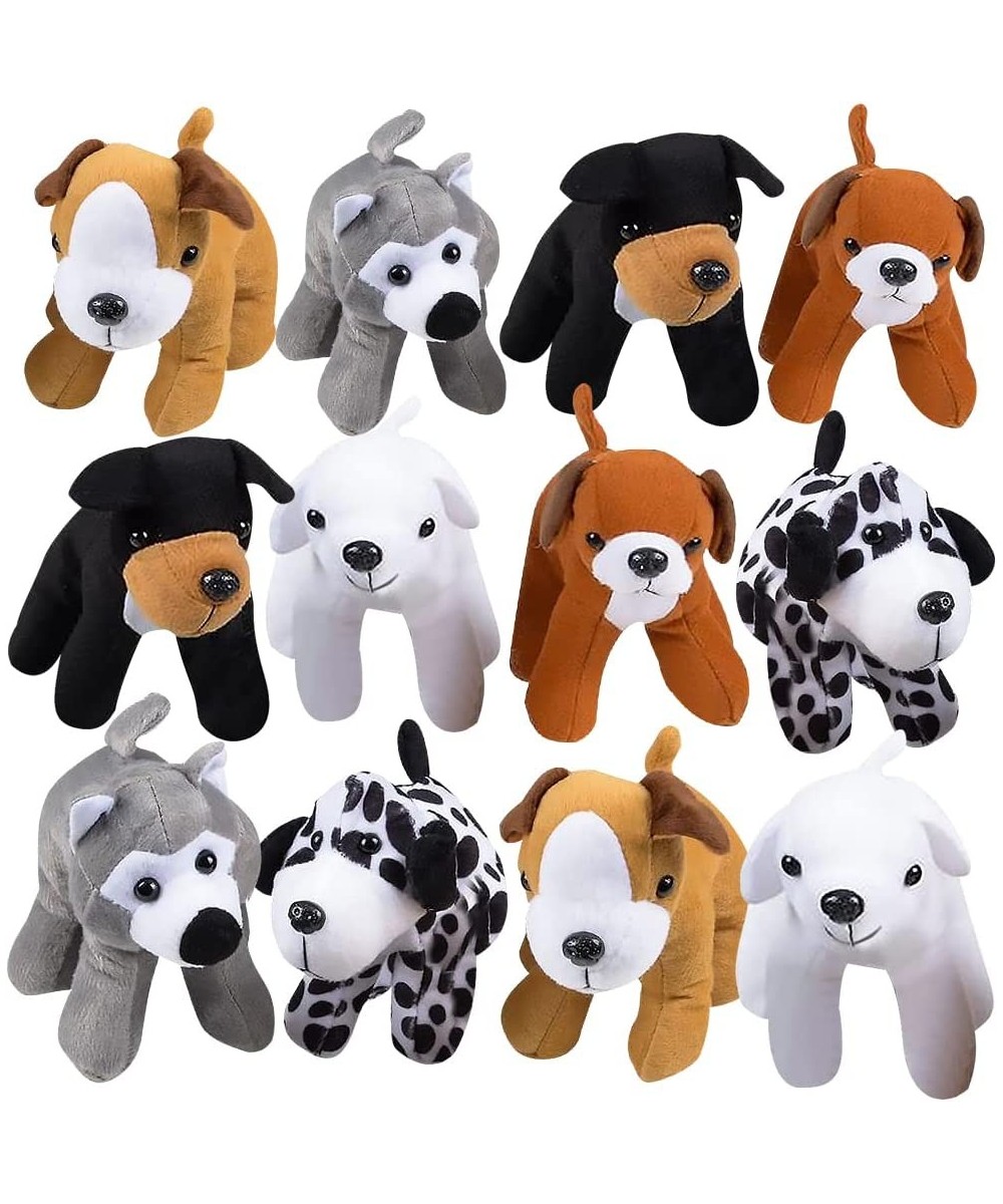 Dog Plush Assortment - Set of 12 - Soft and Cuddly Stuffed Animals for Toddlers - 6 Cute Puppy Designs - Fun Birthday Party F...