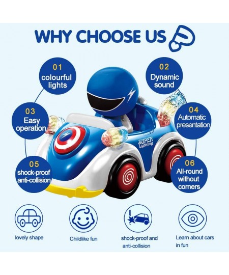 RC Toys Remote Control Car for 1 2 3 4 5 6 Year Old Baby Toddlers Children STEM RC Cartoon Race Car Toys for Kids with Music ...