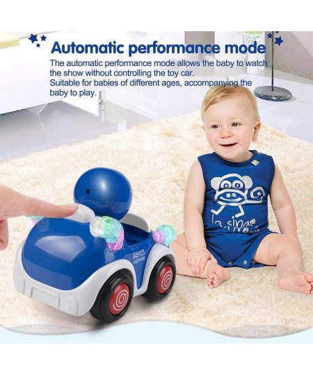 RC Toys Remote Control Car for 1 2 3 4 5 6 Year Old Baby Toddlers Children STEM RC Cartoon Race Car Toys for Kids with Music ...