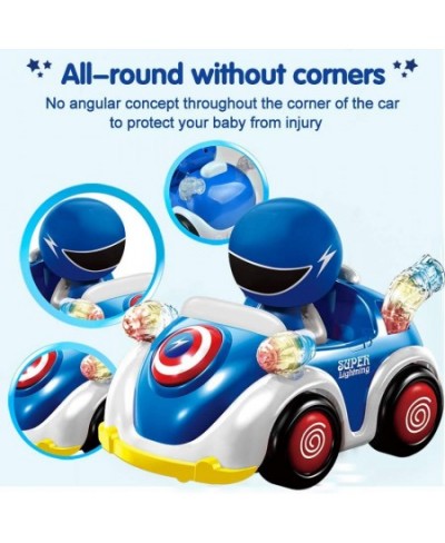 RC Toys Remote Control Car for 1 2 3 4 5 6 Year Old Baby Toddlers Children STEM RC Cartoon Race Car Toys for Kids with Music ...