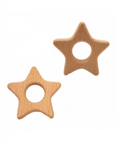 Lovely Cartoon Wood Star Teether Pure Natural Animal Shape Beech Wooden Handmade Pattern DIY Jewelry Making Necklace Pendant ...