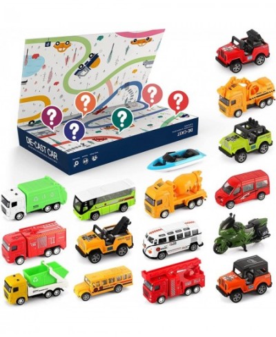 Toy Cars Trucks for 3 4 5 Year Old Boys Toys Car Toys for Toddlers 16 Packs Die Cast Metal Pull Back Cars for Kids Boy Girl T...