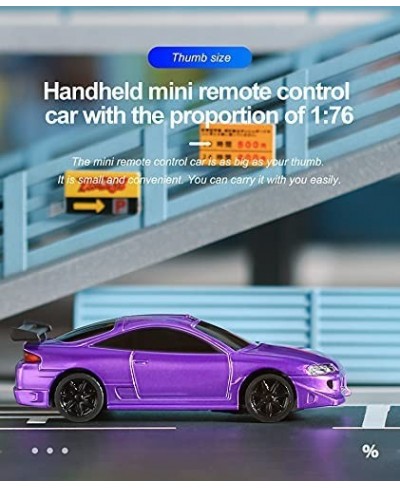 1:76 RC Sport car Table Racing Top Racing Innovation Technology 1:76 Remote Control Mini Model Car Toys (Purple) $110.55 - Re...