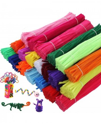 2000 Pieces Pipe Cleaners Assorted Colors Chenille Stems for DIY Art Craft Decorations 20 Colors Craft Pipe Cleaners for Crea...