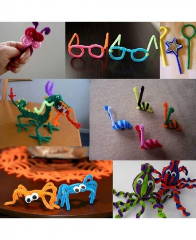 2000 Pieces Pipe Cleaners Assorted Colors Chenille Stems for DIY Art Craft Decorations 20 Colors Craft Pipe Cleaners for Crea...