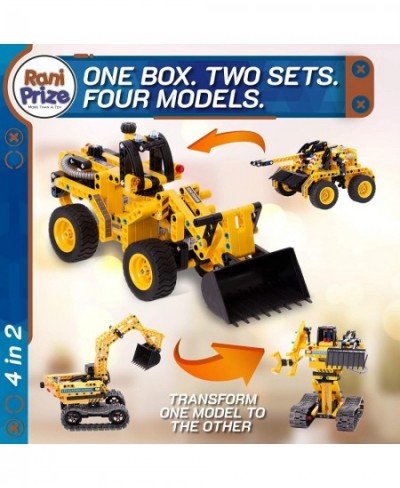 STEM Toys Building Sets for Boys Age 8-12 Construction Engineering Kit Builds 4 Excavator Toy Models. for Boys Age 8 9 10 11 ...