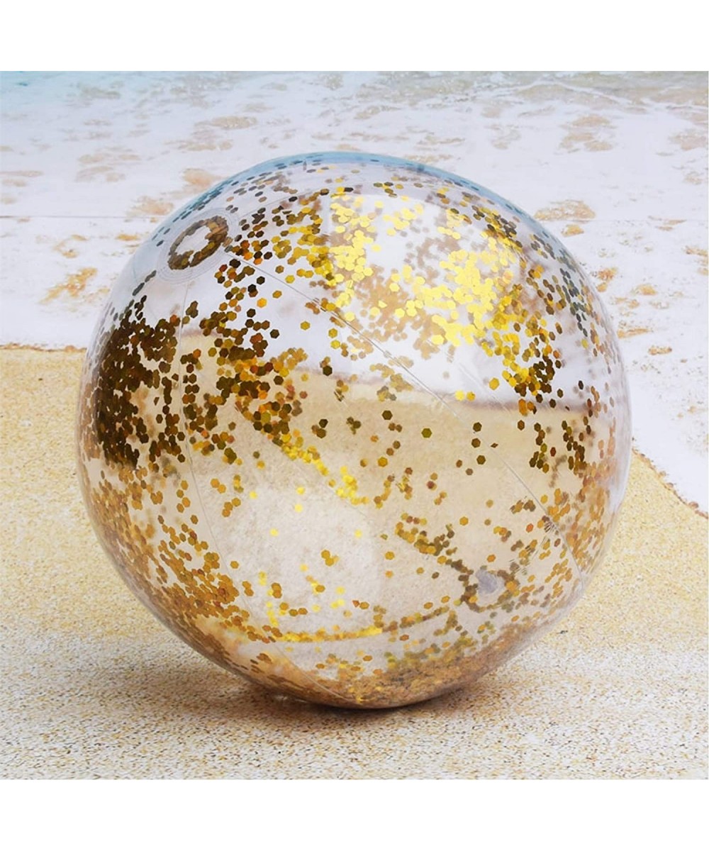 Beach Ball 16 inch Inflatable Glitter Beach Ball Swimming Pool Balls for Summer Beach Pool and Party Favor $15.05 - Toy Sport...