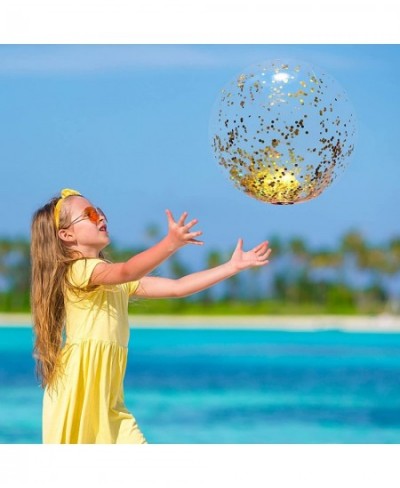 Beach Ball 16 inch Inflatable Glitter Beach Ball Swimming Pool Balls for Summer Beach Pool and Party Favor $15.05 - Toy Sport...