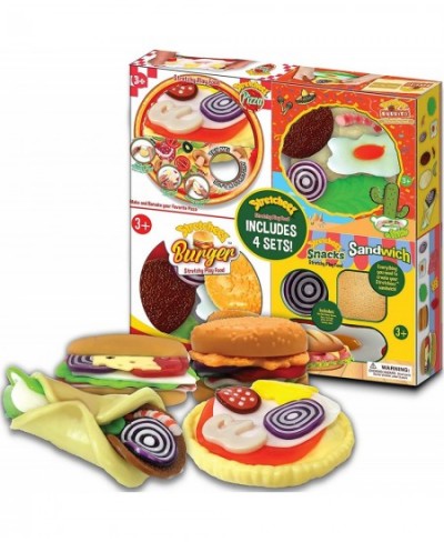 Stretcheez Play Food Combo Set Including Hamburger Pizza Burrito and Sandwich - Realistic and Squishy $65.17 - Toy Kitchen Pr...