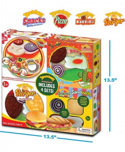 Stretcheez Play Food Combo Set Including Hamburger Pizza Burrito and Sandwich - Realistic and Squishy $65.17 - Toy Kitchen Pr...