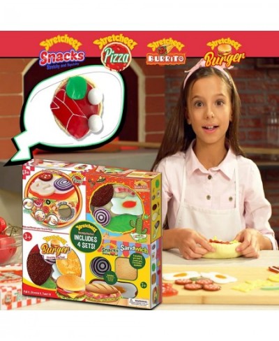 Stretcheez Play Food Combo Set Including Hamburger Pizza Burrito and Sandwich - Realistic and Squishy $65.17 - Toy Kitchen Pr...