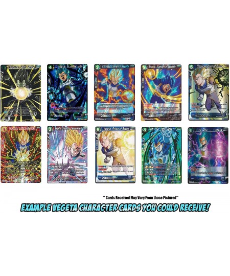 50 Dragon Ball Super Card Lot Featuring a Random Vegeta Character Card! Includes Treasure Deck Box! $19.39 - Card Games