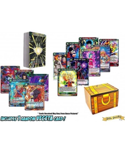 50 Dragon Ball Super Card Lot Featuring a Random Vegeta Character Card! Includes Treasure Deck Box! $19.39 - Card Games