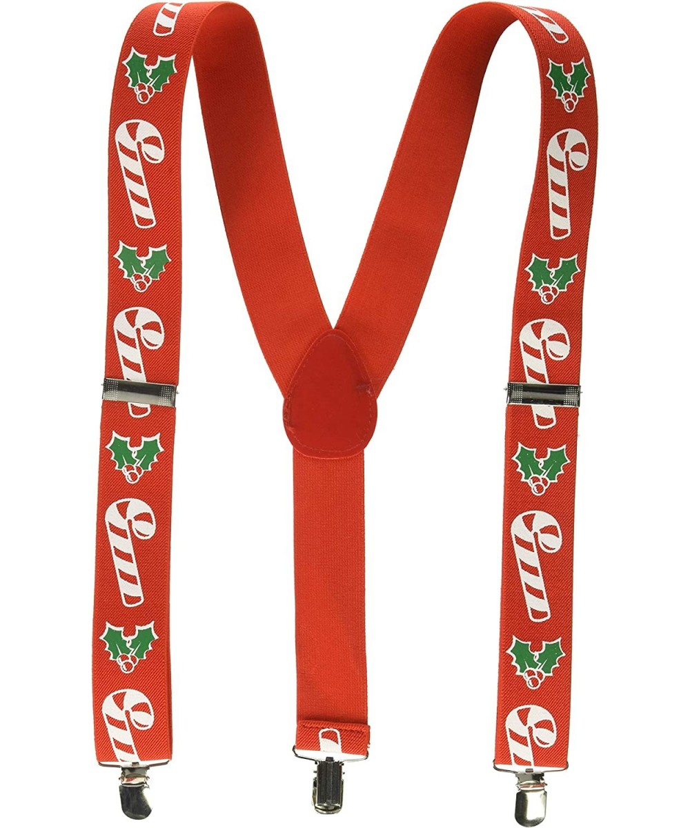 Candy Cane & Holly Suspenders (adjustable) Party Accessory (1 count) (1/Pkg) $14.55 - Kids' Party Decorations