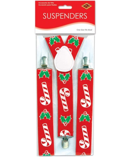 Candy Cane & Holly Suspenders (adjustable) Party Accessory (1 count) (1/Pkg) $14.55 - Kids' Party Decorations