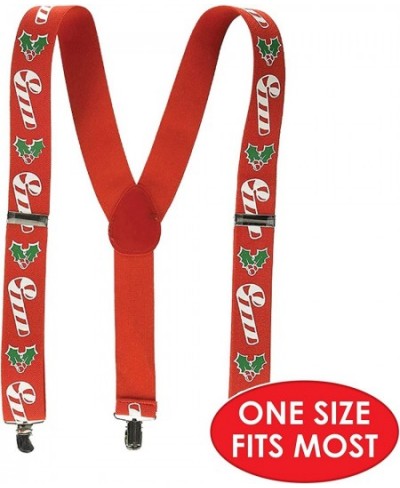 Candy Cane & Holly Suspenders (adjustable) Party Accessory (1 count) (1/Pkg) $14.55 - Kids' Party Decorations