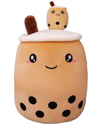 Boba Plush Food Pillow Cartoon Tea Plush Cylindrical Pillow Toy Plush Pillow Toy Soft Hug Pillow (Brown 9.4") $25.45 - Kids' ...