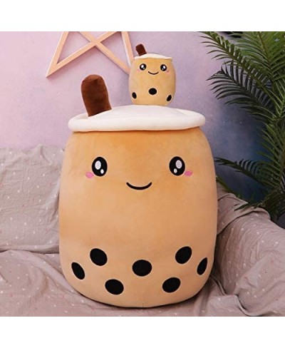 Boba Plush Food Pillow Cartoon Tea Plush Cylindrical Pillow Toy Plush Pillow Toy Soft Hug Pillow (Brown 9.4") $25.45 - Kids' ...