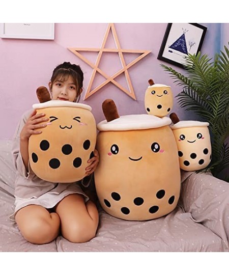 Boba Plush Food Pillow Cartoon Tea Plush Cylindrical Pillow Toy Plush Pillow Toy Soft Hug Pillow (Brown 9.4") $25.45 - Kids' ...