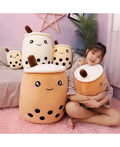 Boba Plush Food Pillow Cartoon Tea Plush Cylindrical Pillow Toy Plush Pillow Toy Soft Hug Pillow (Brown 9.4") $25.45 - Kids' ...