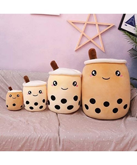 Boba Plush Food Pillow Cartoon Tea Plush Cylindrical Pillow Toy Plush Pillow Toy Soft Hug Pillow (Brown 9.4") $25.45 - Kids' ...