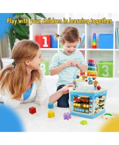 Baby Activity Cube Wooden Developmental Toddler Educational for 1 Year Old Boys Girls Gift Toys Montessori Learning Toy for 1...