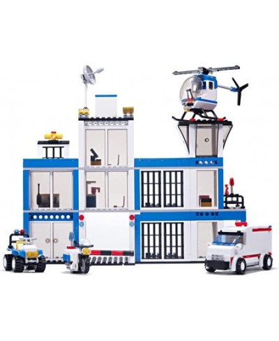 City Police Station Building Blocks Car(606 PCS) City Police Mobile Command Center Truck Building Sets Toys Gifts for Kid and...