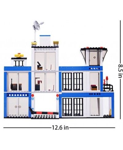 City Police Station Building Blocks Car(606 PCS) City Police Mobile Command Center Truck Building Sets Toys Gifts for Kid and...