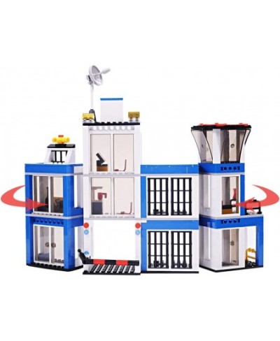 City Police Station Building Blocks Car(606 PCS) City Police Mobile Command Center Truck Building Sets Toys Gifts for Kid and...