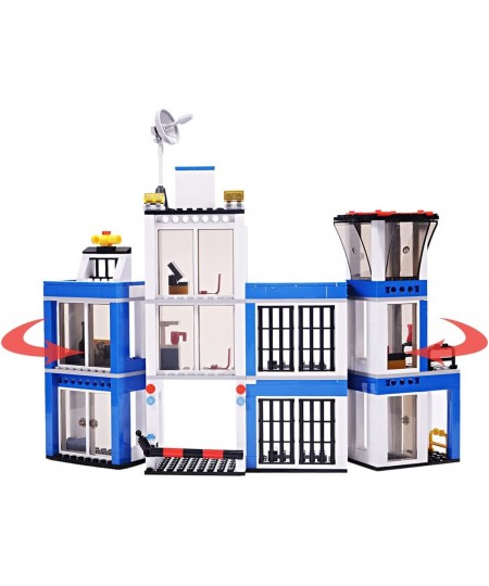 City Police Station Building Blocks Car(606 PCS) City Police Mobile Command Center Truck Building Sets Toys Gifts for Kid and...