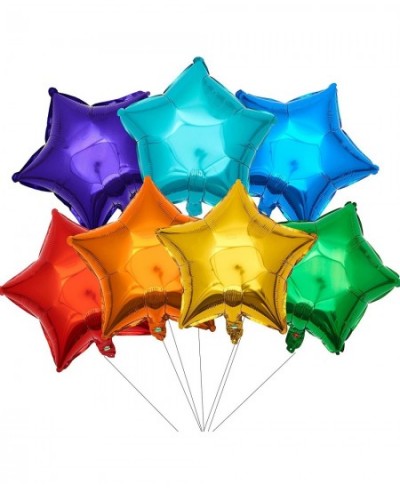 18 Inch Star Foil Balloons 21pcs Multi Mylar Helium Balloons Rainbow Balloons for Party Decoration $18.88 - Kids' Party Decor...