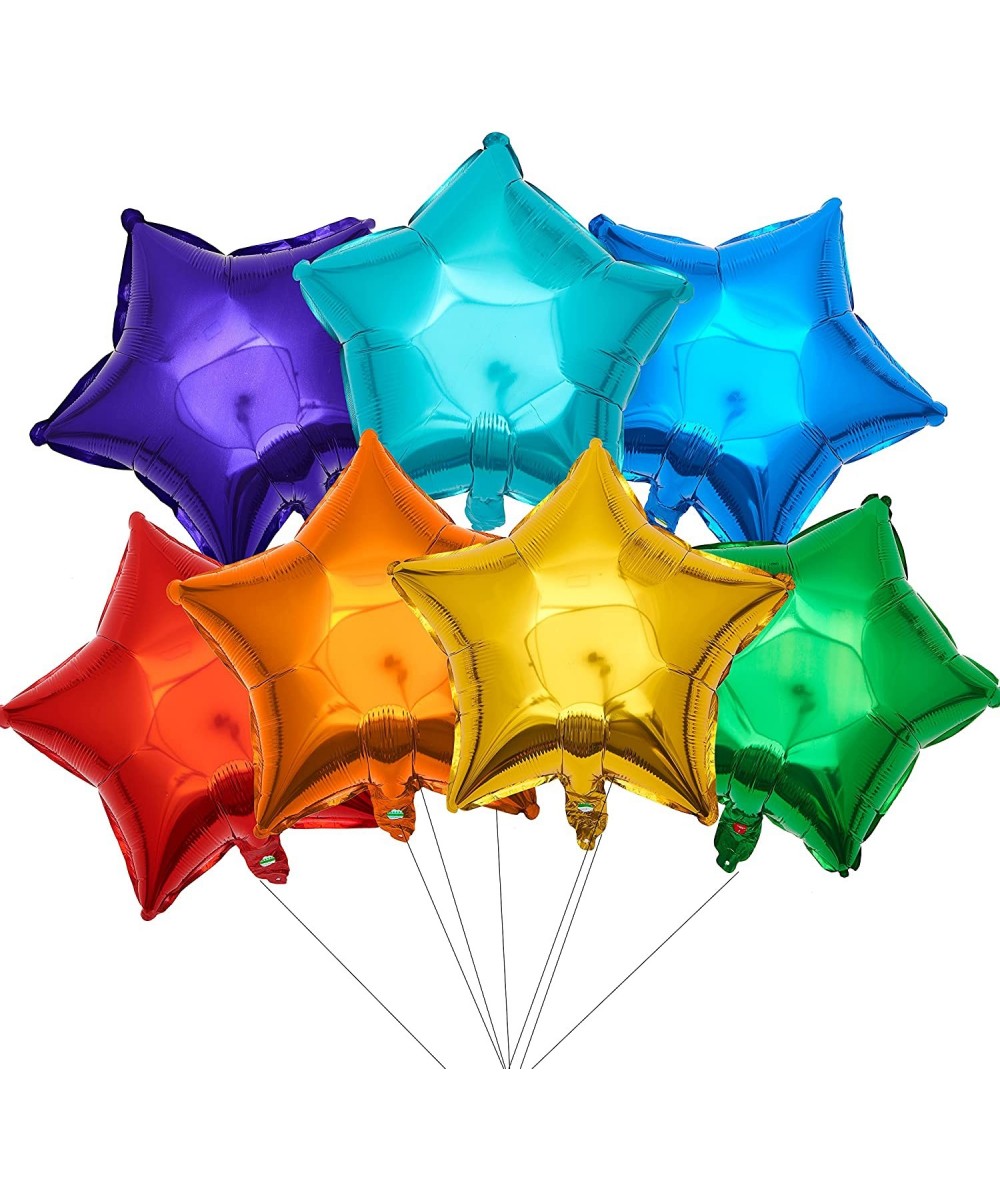 18 Inch Star Foil Balloons 21pcs Multi Mylar Helium Balloons Rainbow Balloons for Party Decoration $18.88 - Kids' Party Decor...