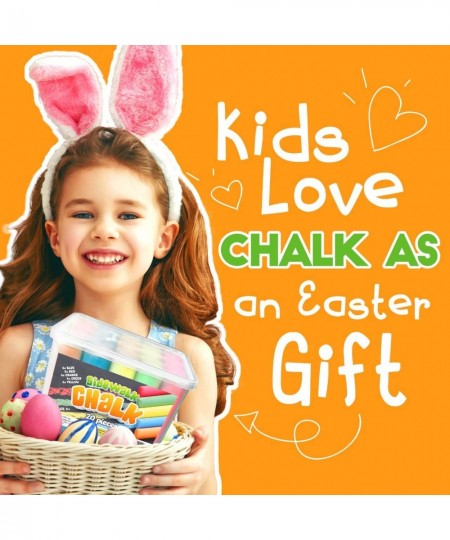 Sidewalk Chalk For Kids Bucket of 20 Pieces Great Easter Basket Stuffers Street Chalk For Kids | Bulk Sets | Sidewaalk Colore...