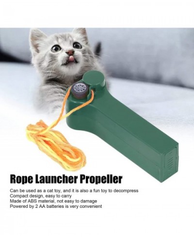 Rope Launcher Propeller Electric Rope Launcher Toy Handheld Cat Rope Launcher Thruster Toy for Cats Toys Kids Adult Outdoor T...