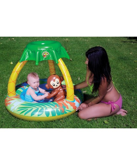 81610 Learn-to-Swim Go Bananas Monkey Swimming Pool with Sun Protection Monkey $48.17 - Swimming Pool & Outdoor Water Toys