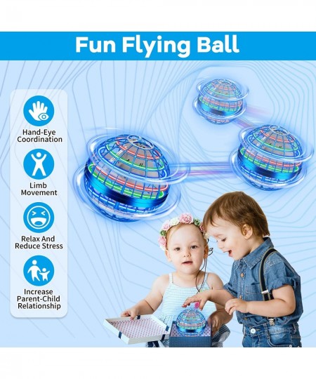 Flying Orb Ball Toy 360°Rotating Hand Controlled Flying Space Ball Flying Spinner Mini Drone for Boys Girls Teens Indoor Outd...