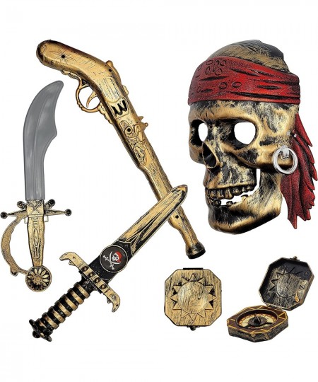 Caribbean Pirate Dress Up Play Set Includes 5 Piece Tools of the Trade $16.16 - Kids' Costumes