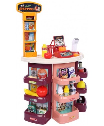 Kids Grocery Store Playset -Supermarket Shopping Toy Light Music | Full Set Grocery Store Playset Gift Kids 3~7 Year Old Girl...