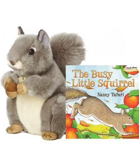 Miyoni Grey Squirrel 8" Plush Collection (Busy Squirrel Set) $59.61 - Stuffed Animals & Teddy Bears