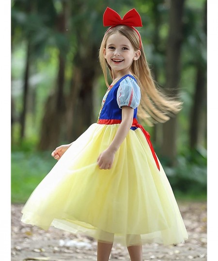 THEE BRON Girls Ruffles Dress Costumes Floral Sleeveless Tulle Party Dresses $42.08 - Kids' Costumes