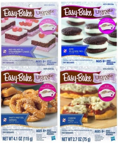 Mega Bundle Set of 4 Oven Mixes Refills (Pizza Party Pretzel Dippers Red Velvet & Strawberry Cakes Mini Whoopie Pies) $80.38 ...