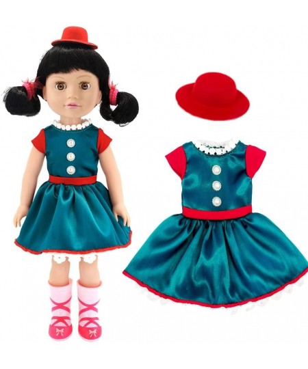 5pcs Doll Clothes Dress with 5pcs Accessories Include Headband Hat for 14 to 14.5 Inch Dolls $31.50 - Doll Accessories