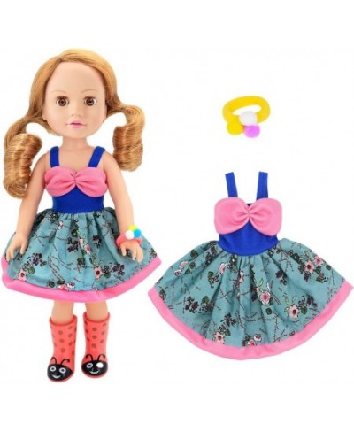 5pcs Doll Clothes Dress with 5pcs Accessories Include Headband Hat for 14 to 14.5 Inch Dolls $31.50 - Doll Accessories