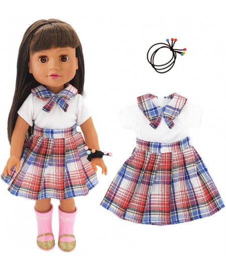 5pcs Doll Clothes Dress with 5pcs Accessories Include Headband Hat for 14 to 14.5 Inch Dolls $31.50 - Doll Accessories