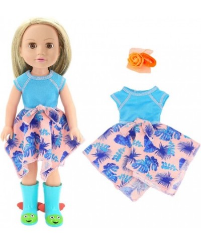 5pcs Doll Clothes Dress with 5pcs Accessories Include Headband Hat for 14 to 14.5 Inch Dolls $31.50 - Doll Accessories