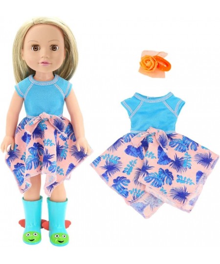 5pcs Doll Clothes Dress with 5pcs Accessories Include Headband Hat for 14 to 14.5 Inch Dolls $31.50 - Doll Accessories