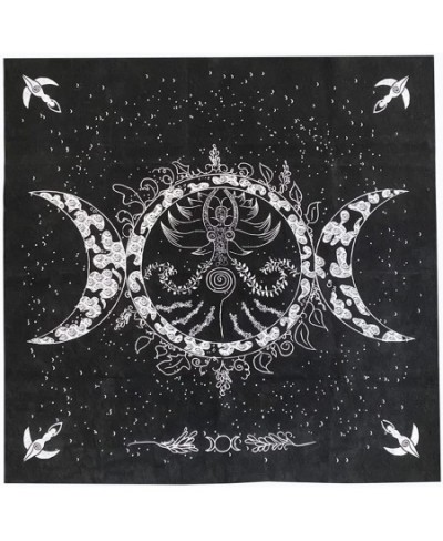 Altar Cloth High-Grade Velvet Fabric Triple Goddess Pentagram Tarot Cloth Use for Wiccan Witchcraft Supplies and Tools Tarot ...