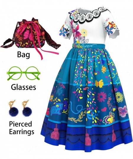 Mirabel Costume for Girls Mirabel Dress Isabella Costume Halloween Outfit for Kids $40.18 - Kids' Costumes