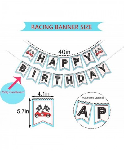 Retro Racing Happy Birthday Banner - Happy Birthday Banner Racing Themed Party Racing Party Decoration. Boys racing themed bi...