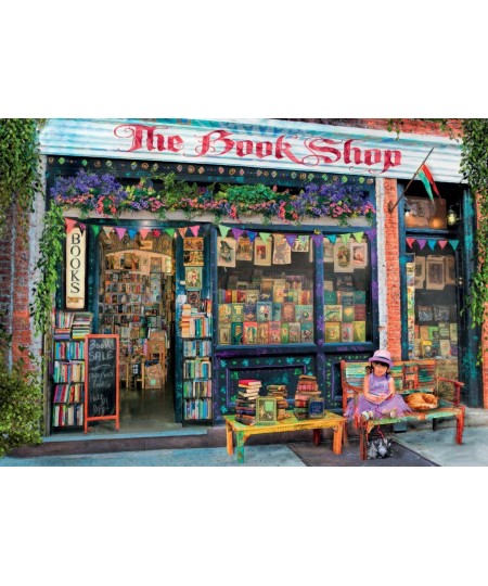 The Bookshop Puzzle 1000 Piece Jigsaw Puzzle for Adults – Every piece is unique Softclick technology Means Pieces Fit Togethe...